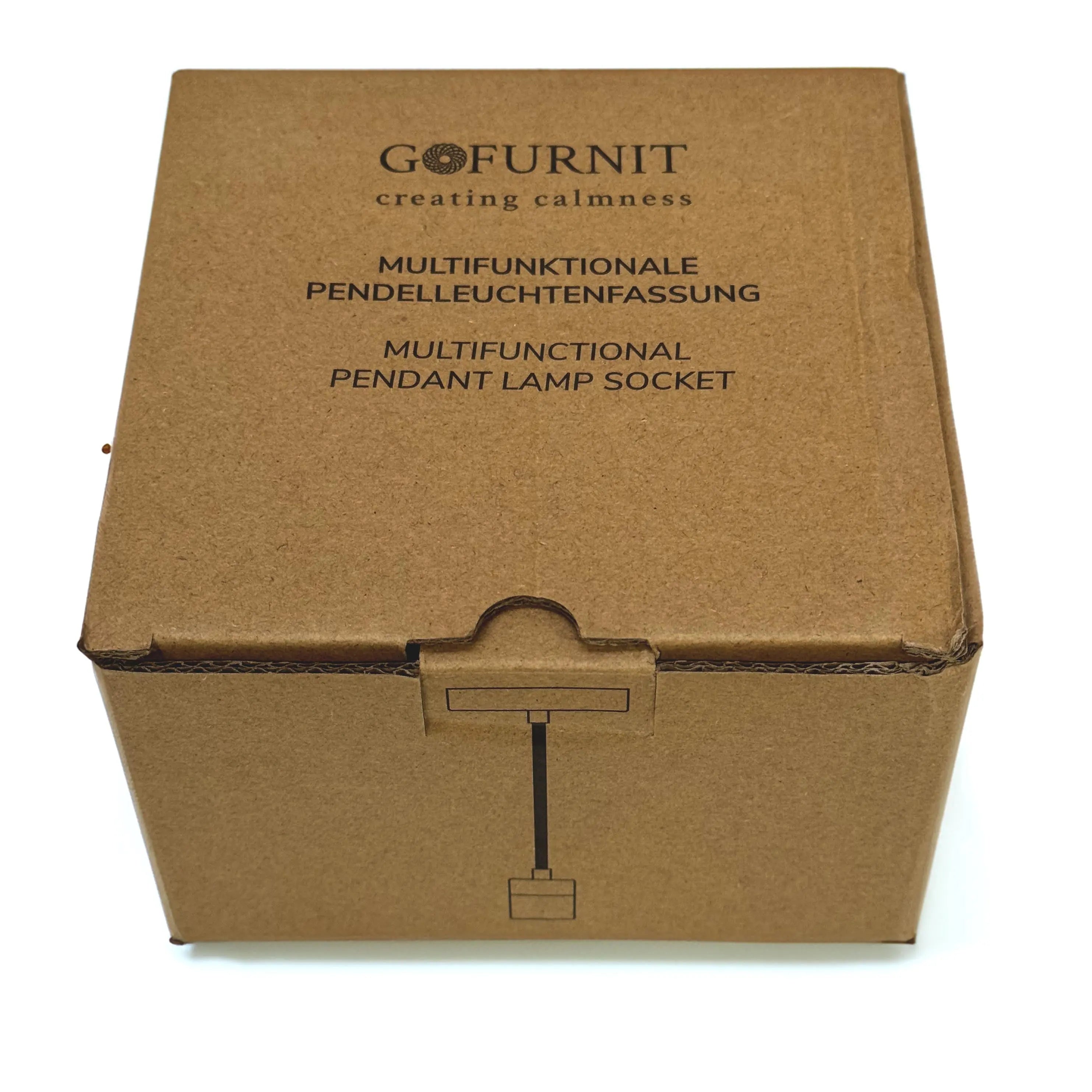 Elegante E27 Pendelleuchte in matt-weißem Look Gofurnit