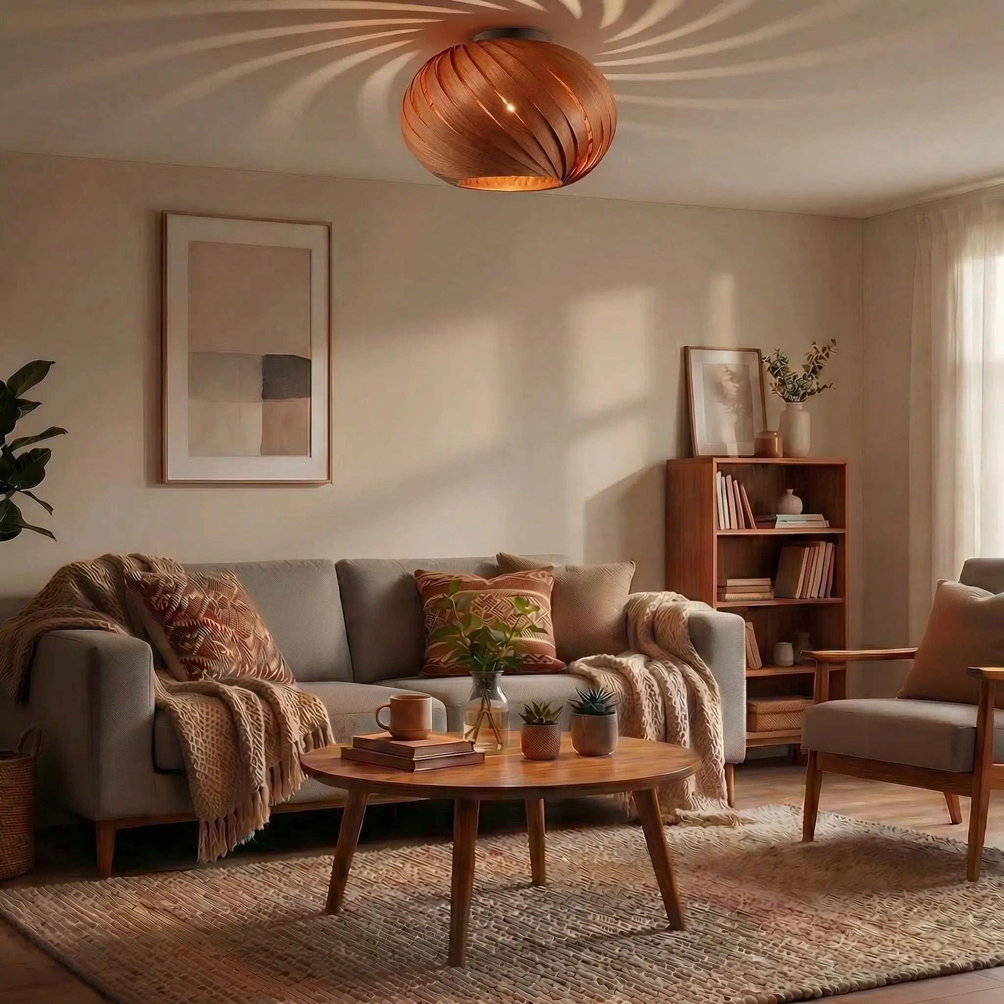 Lampenschirm 'Alma' aus Kirschbaum Gofurnit