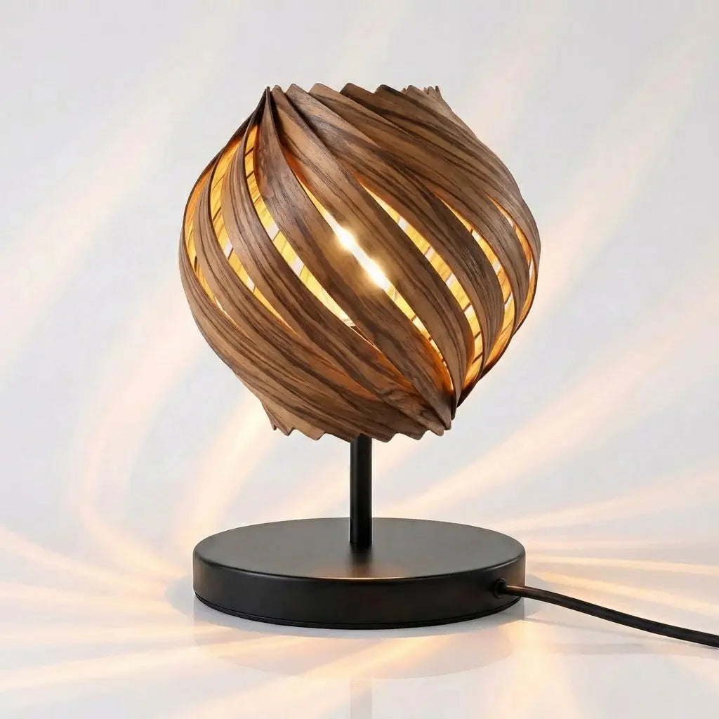 Lampenschirm 'Gemma' aus Amberbaum – Handgefertigt in Köln Gofurnit