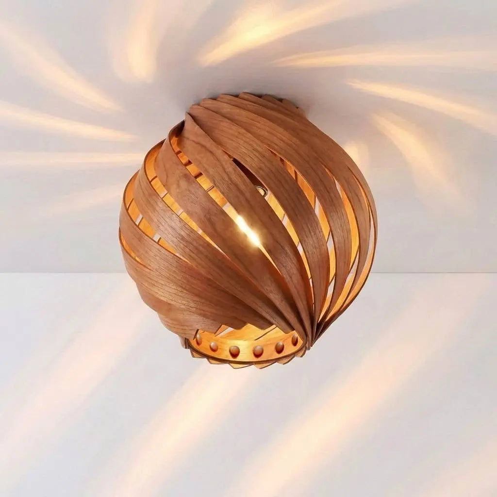 Lampenschirm 'Gemma' aus Kirschbaum – Handgefertigt in Köln Gofurnit