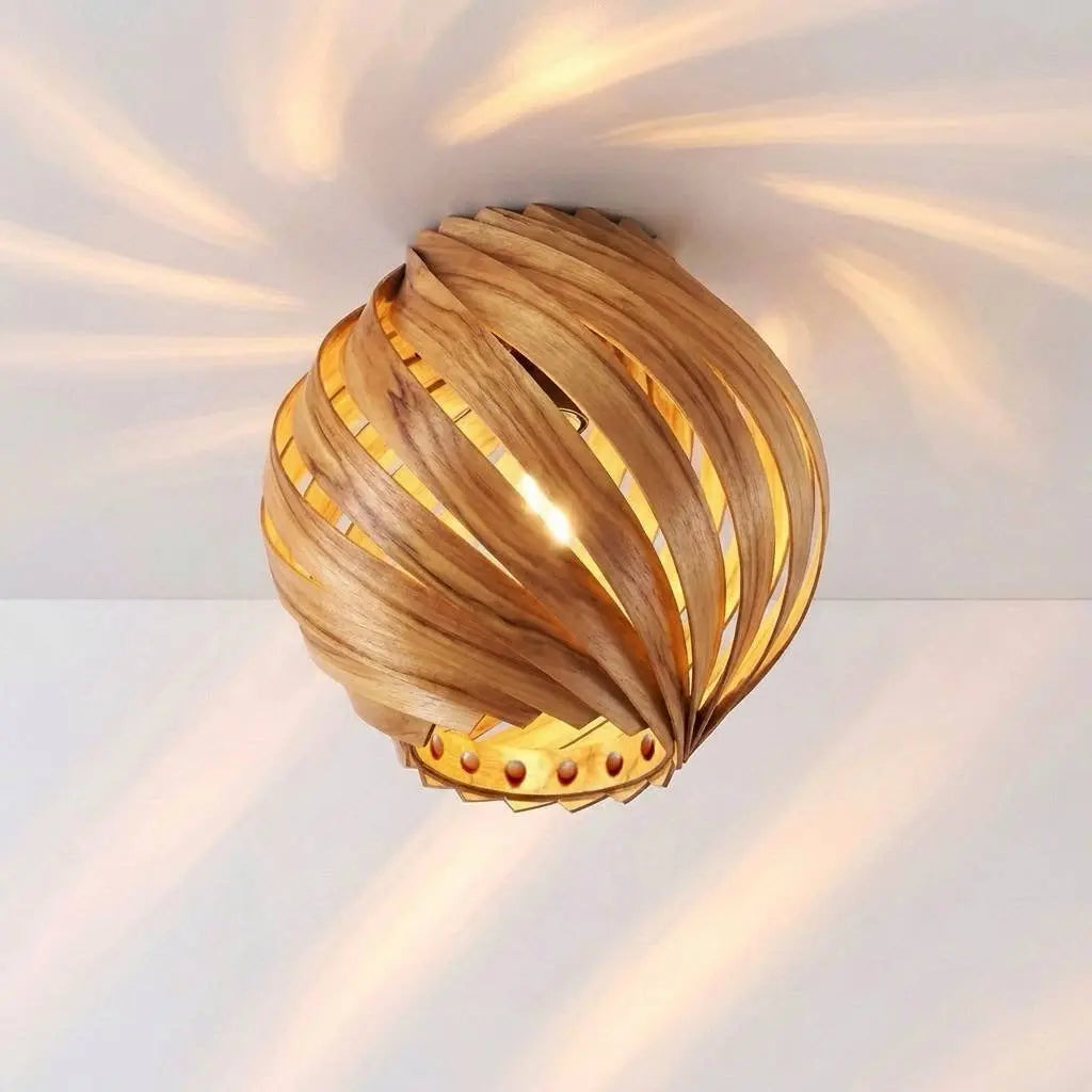 Lampenschirm 'Gemma' aus Olivesche – Handgefertigt in Köln Gofurnit