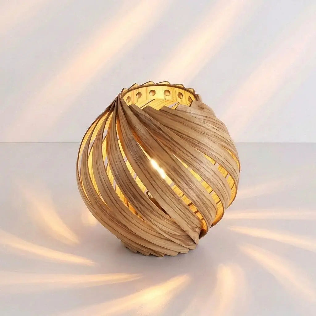 Lampenschirm 'Gemma' aus Olivesche – Handgefertigt in Köln Gofurnit