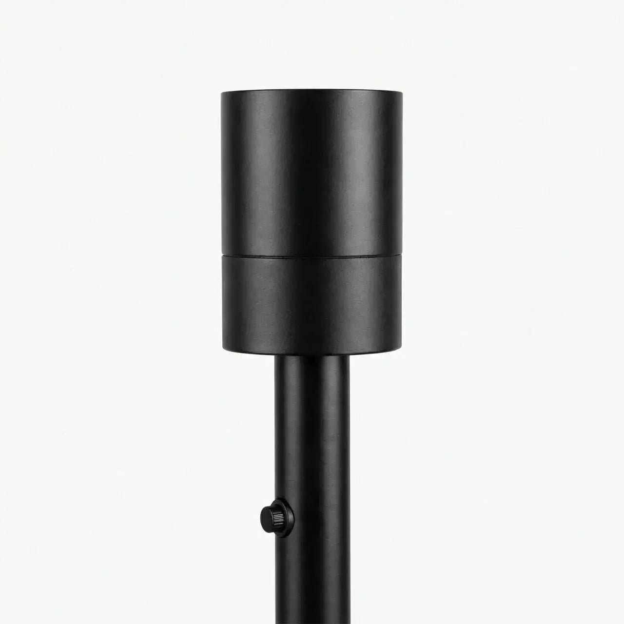 Standleuchtenfuß mit E27-Leuchtenfassung. Matt-schwarzes Design, schlicht und elegant Gofurnit