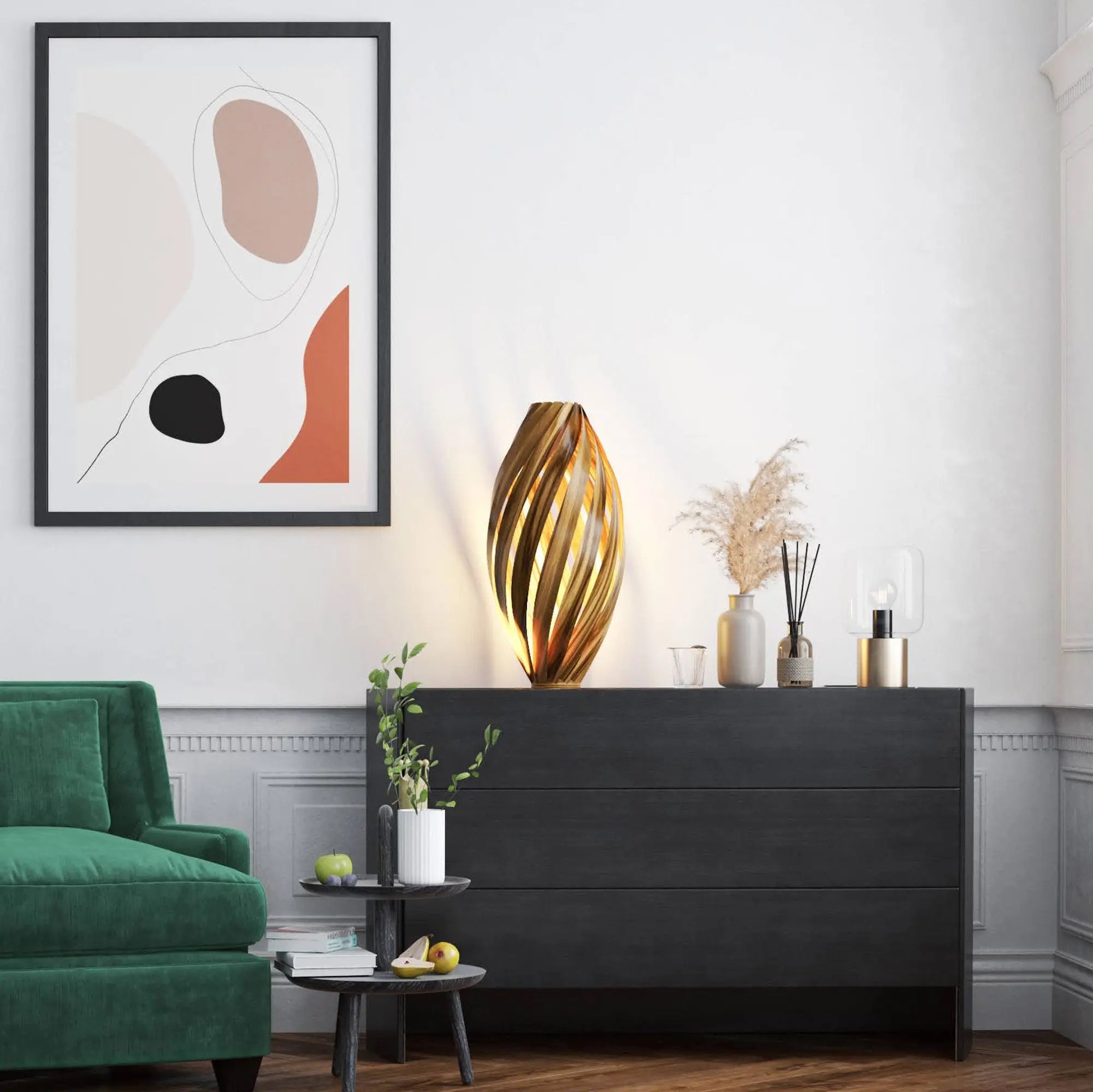 Bodenleuchte Ardere Amberbaum