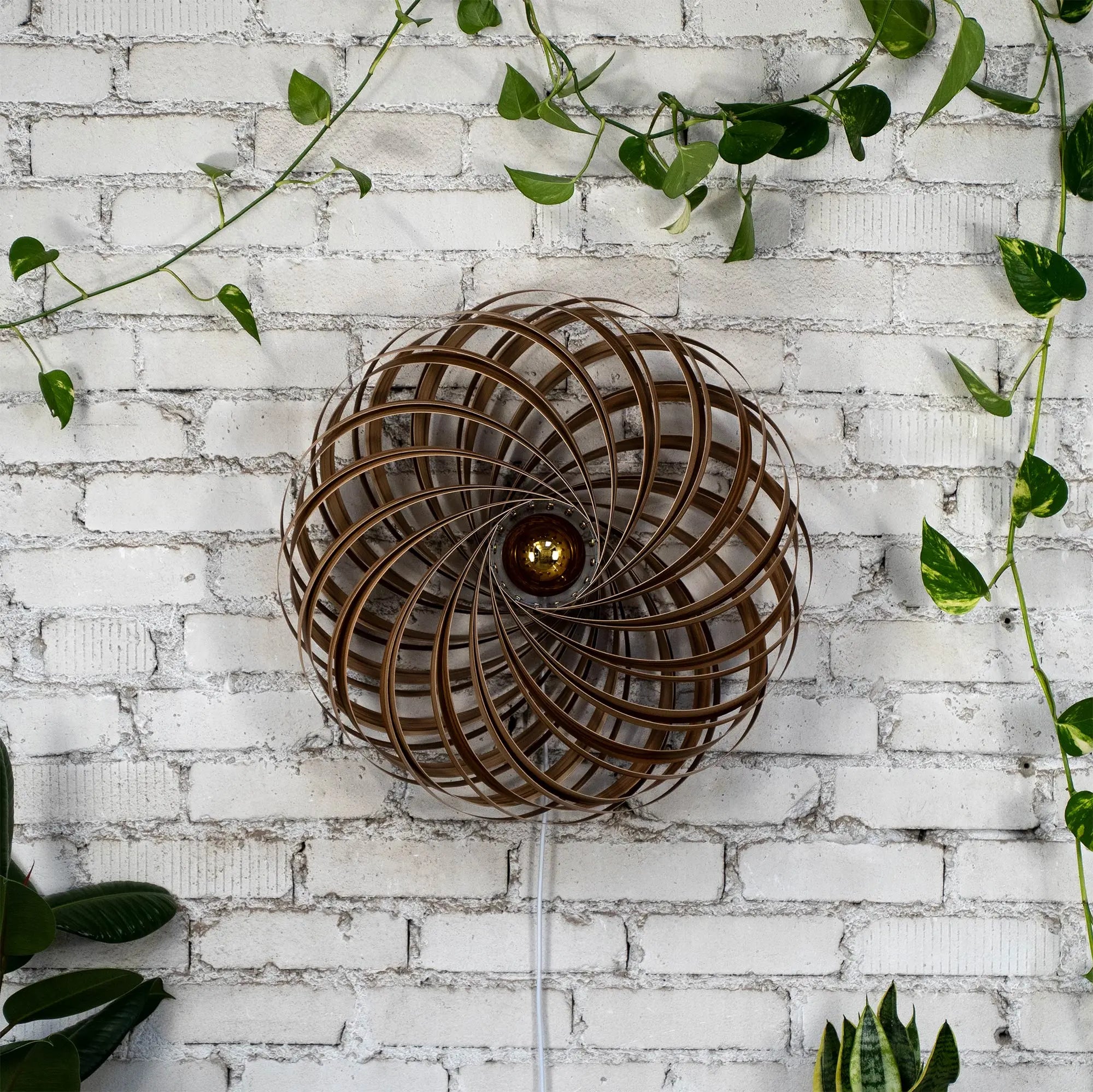 Wandleuchte 'Veneria' aus Amberbaum 60 cm Gofurnit