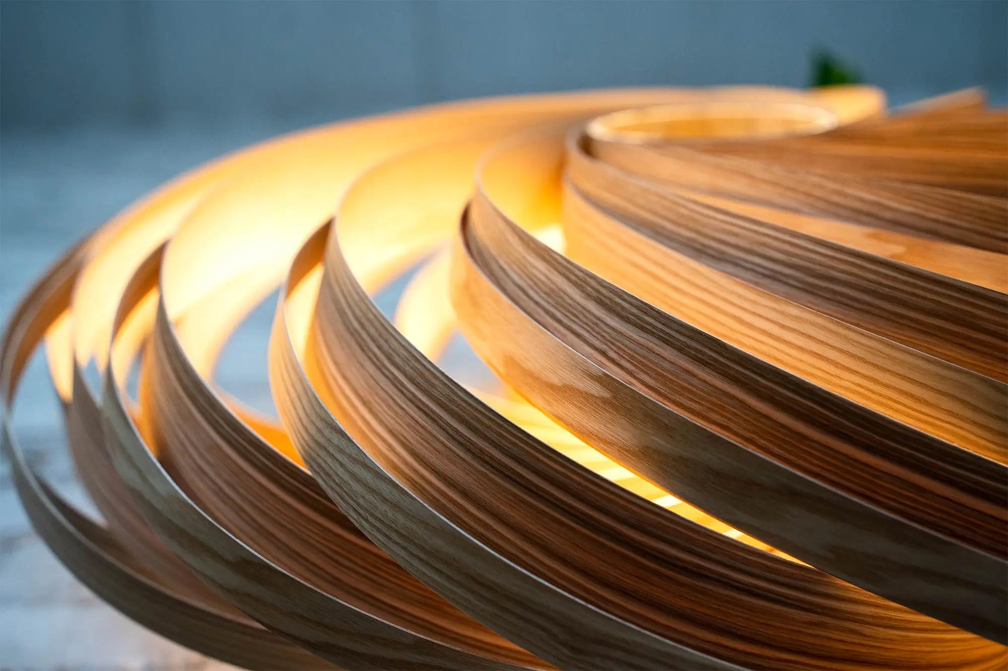 Wandleuchte 'Veneria' aus Olivesche 70 cm Gofurnit