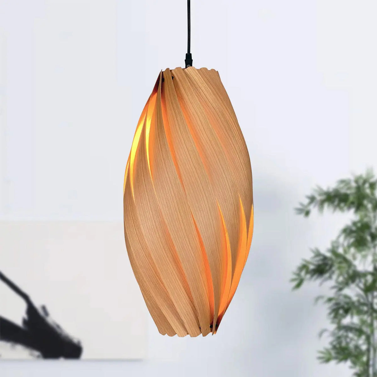 Ardere pendant light made cherry wood