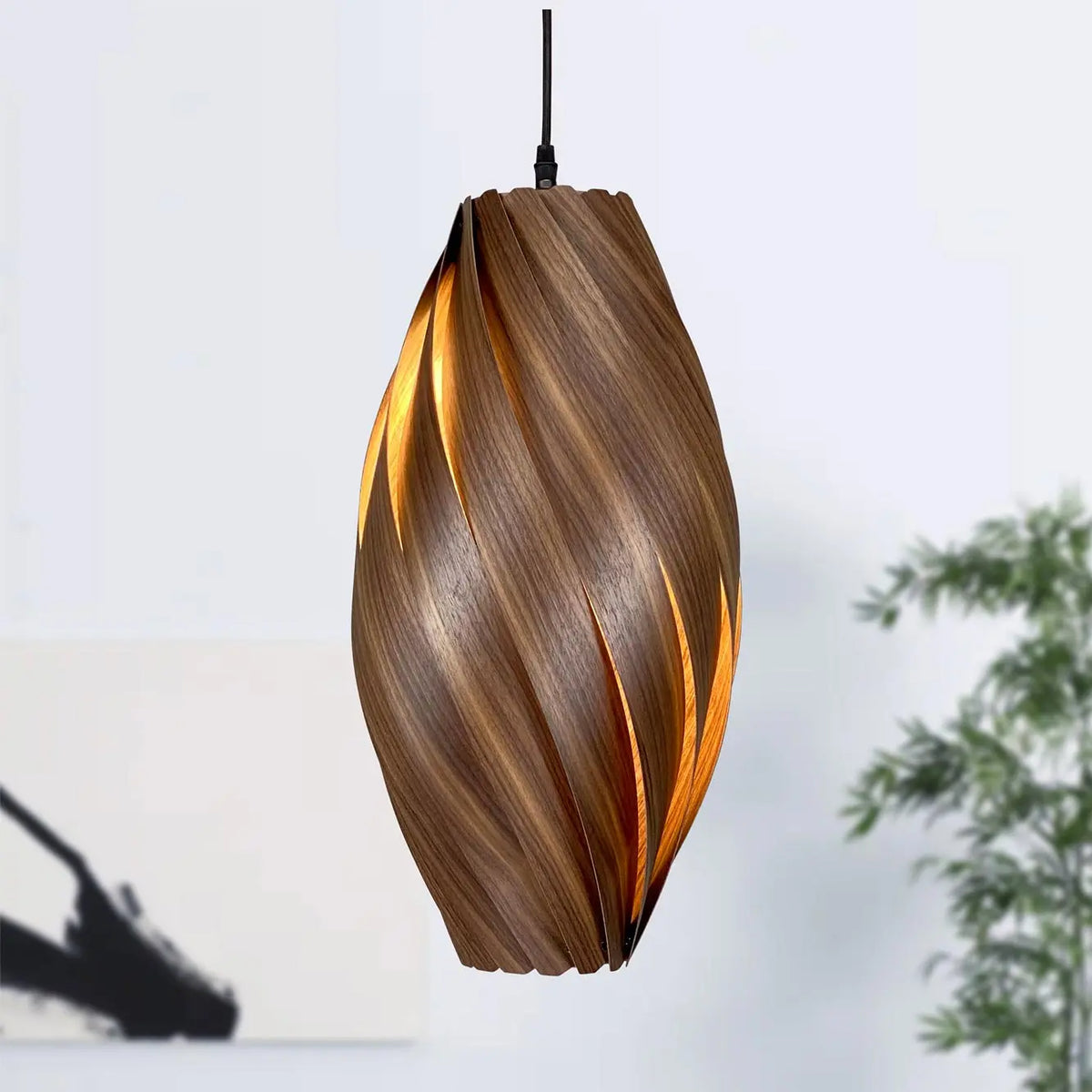 Ardere pendant light made walnut