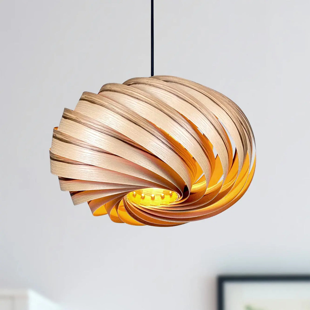 Quiescenta pendant light made wood