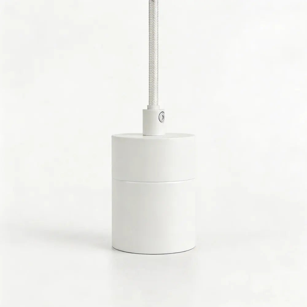 Hängeleuchte weiß - E27 Fassung in matt-weißem Look Gofurnit