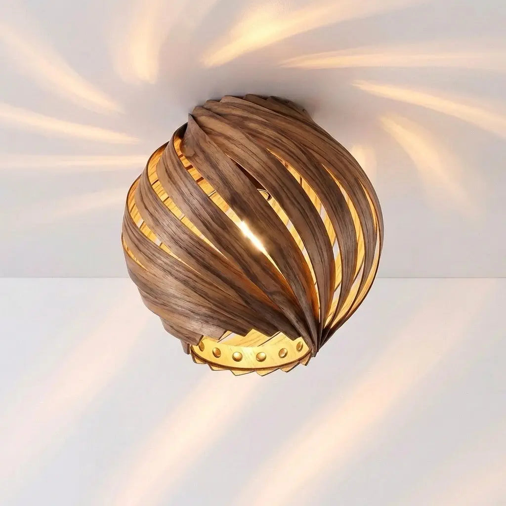 Lampenschirm 'Gemma' aus Amberbaum – Handgefertigt in Köln Gofurnit