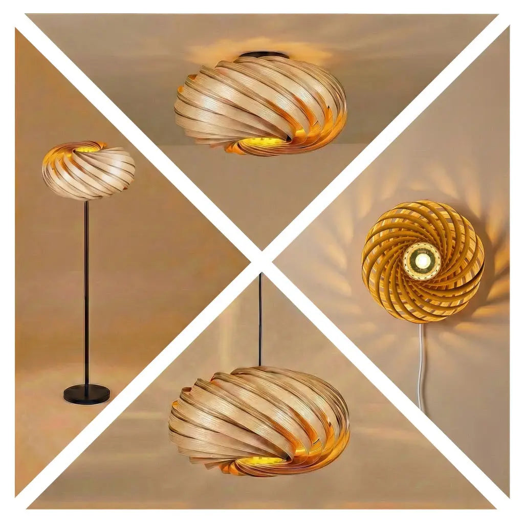 Lampenschirm 'Quiescenta' aus Olivesche Gofurnit