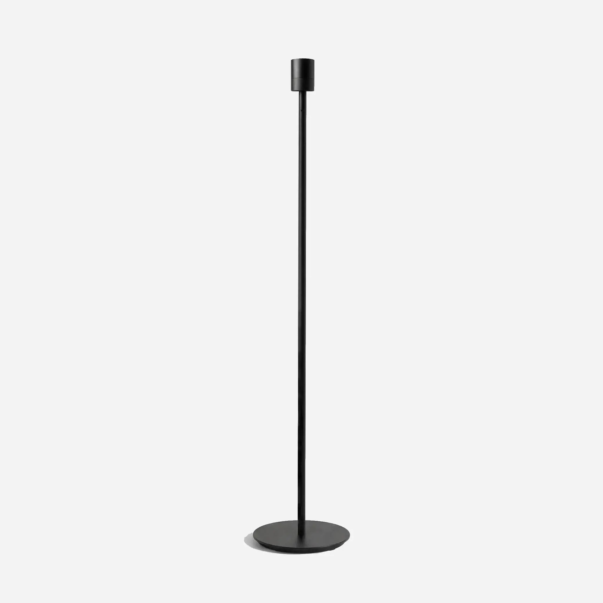 Floor lamp base E27 lamp socket. Matte black design simple elegant