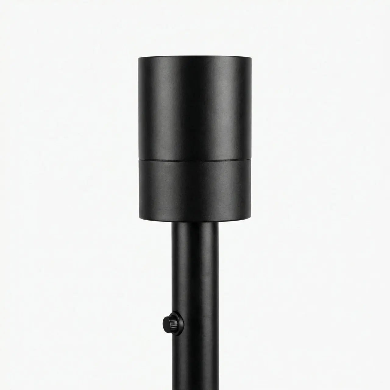 Standleuchtenfuß mit E27-Leuchtenfassung. Matt-schwarzes Design, schlicht und elegant Gofurnit