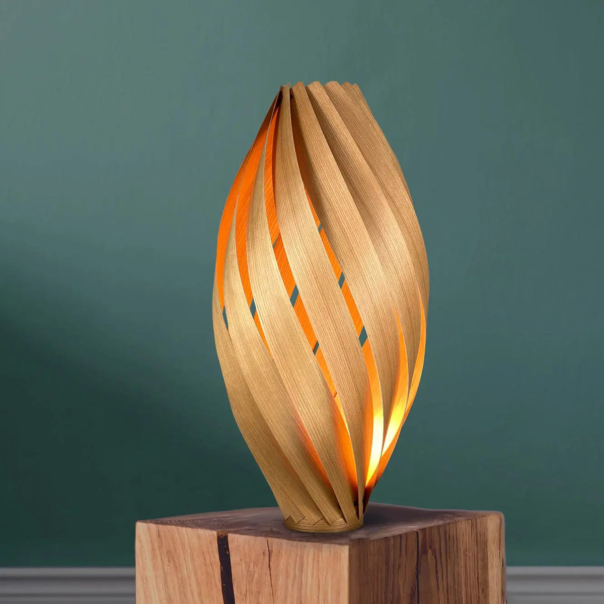 Ardere Cherry Wood Floor Lamp 60 cm