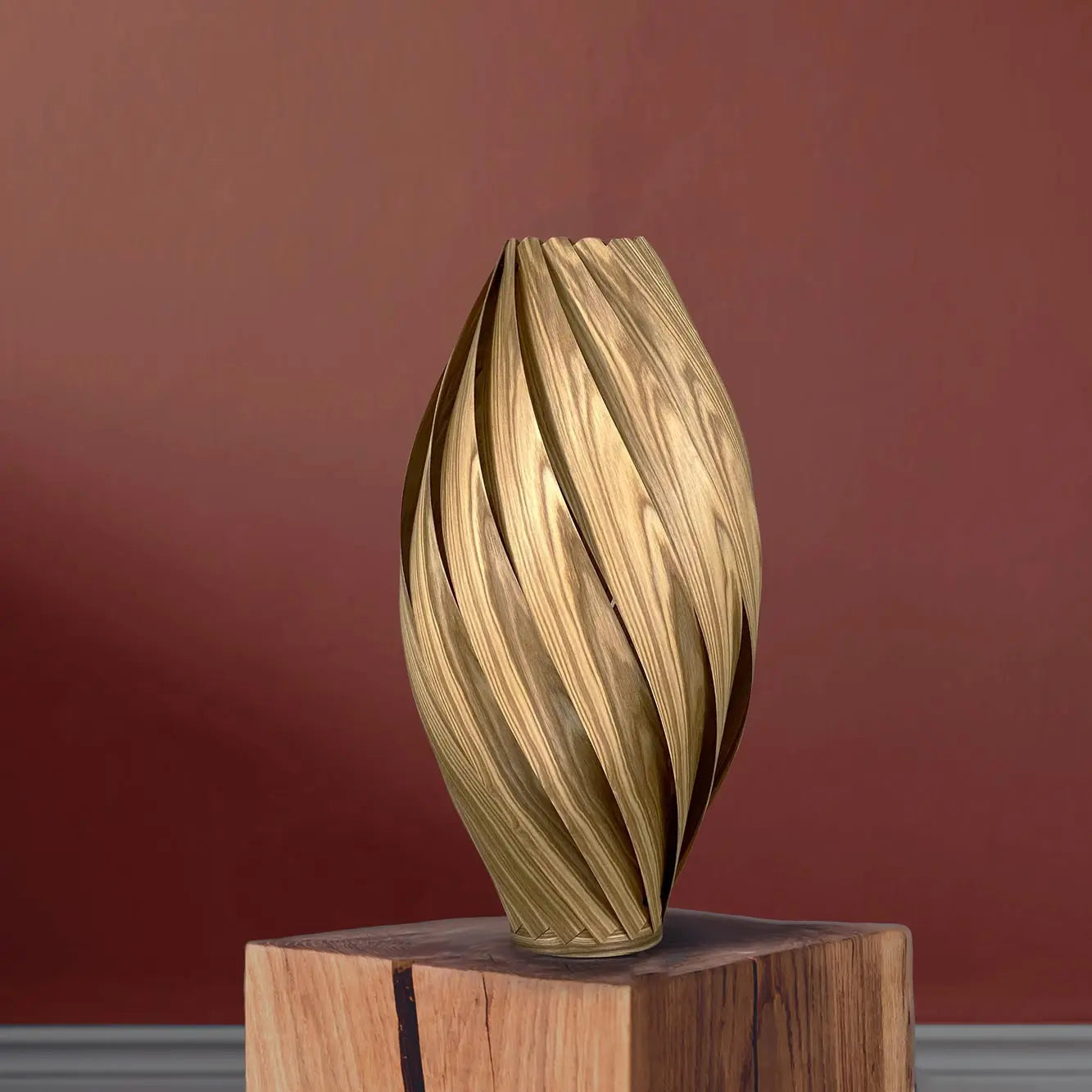 Stehleuchte 'Ardere' aus Olivesche 50 cm Gofurnit