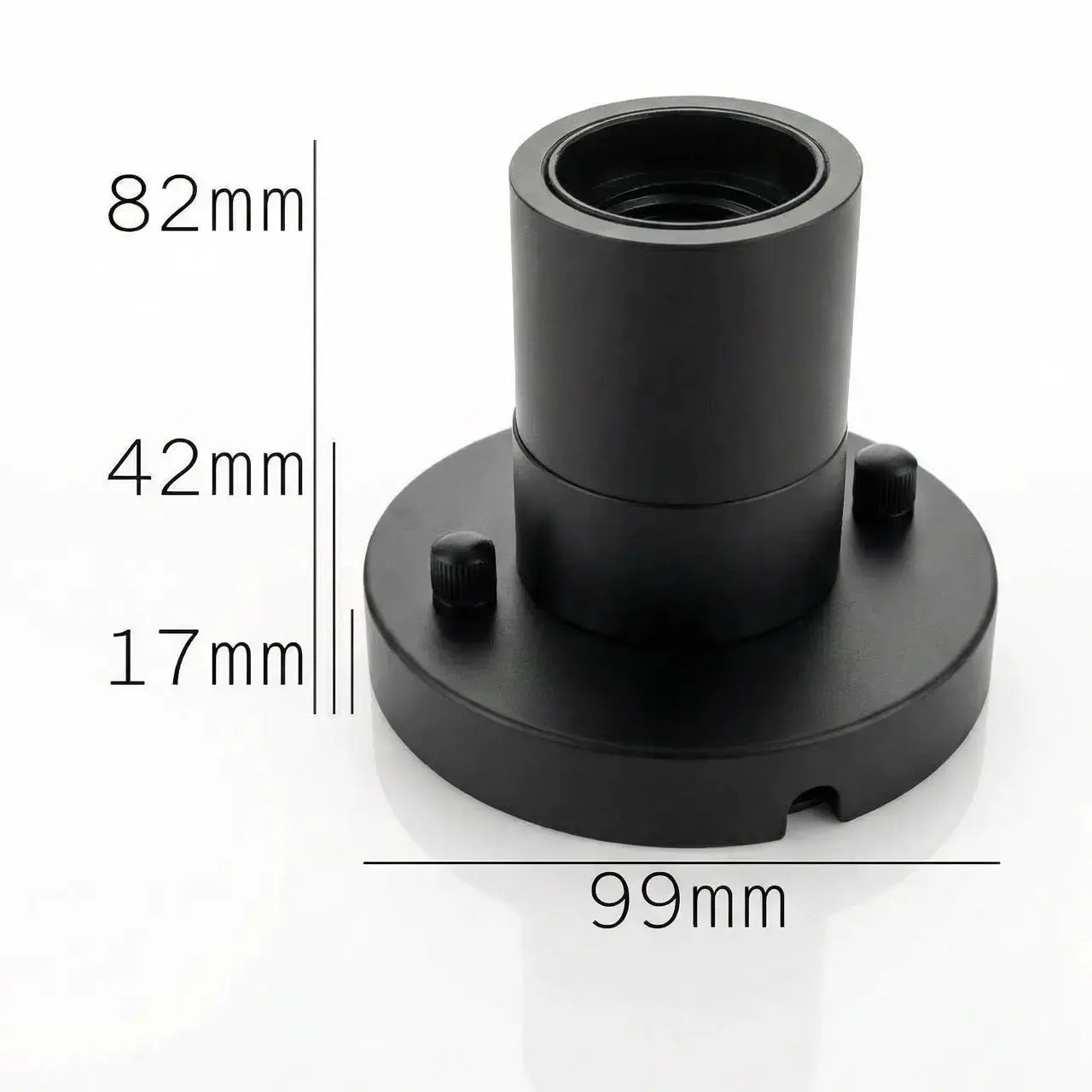 Wand- und Deckenleuchte - E27 Fassung in matt-schwarzen Look Gofurnit