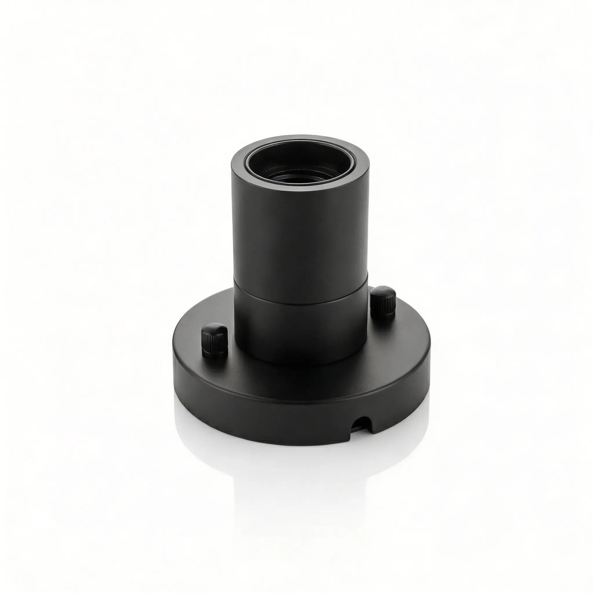 Wand- und Deckenleuchte - E27 Fassung in matt-schwarzen Look Gofurnit